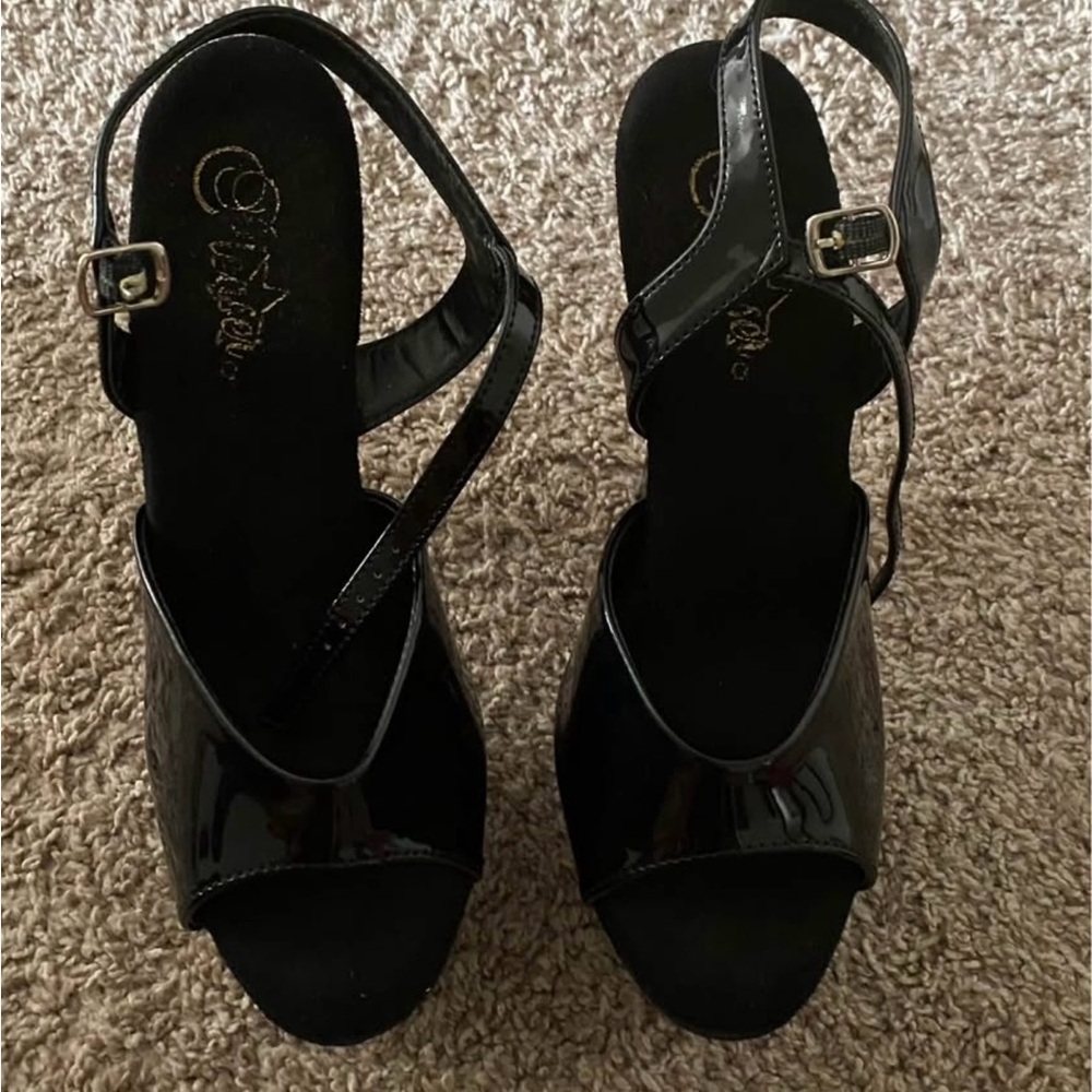 Black Pleaser Heels